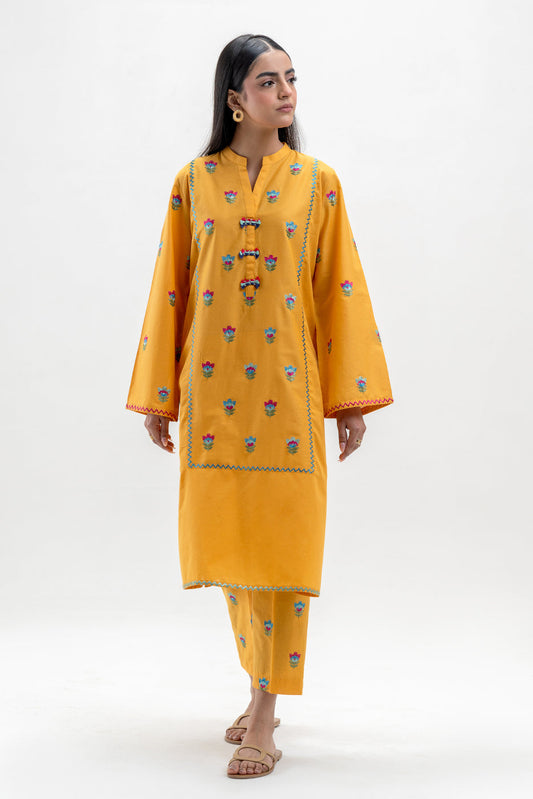 2 PIECE EMBROIDERED LAWN SUIT (PRET)