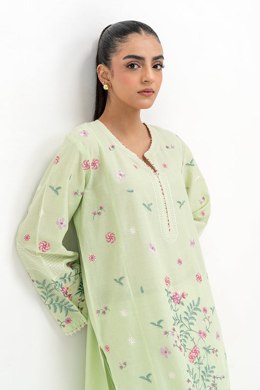 2 PIECE EMBROIDERED LAWN SUIT (PRET)