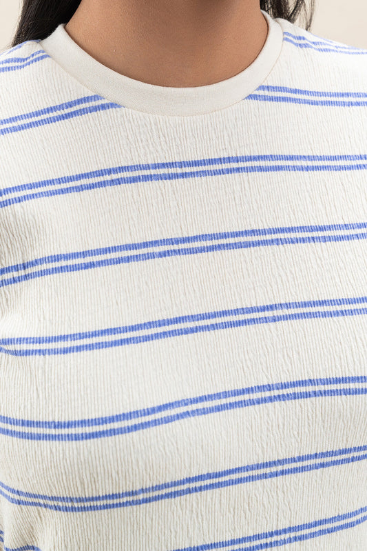STRIPRED RAGLAN T-SHIRT