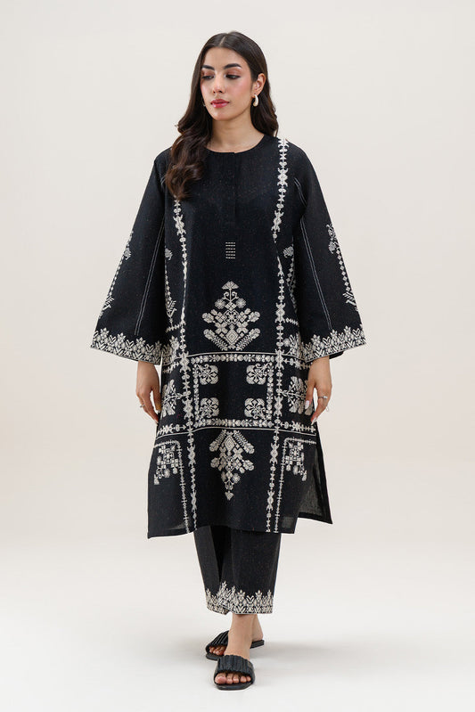 2 PIECE EMBROIDERED MULTI NEPS SUIT (PRET)