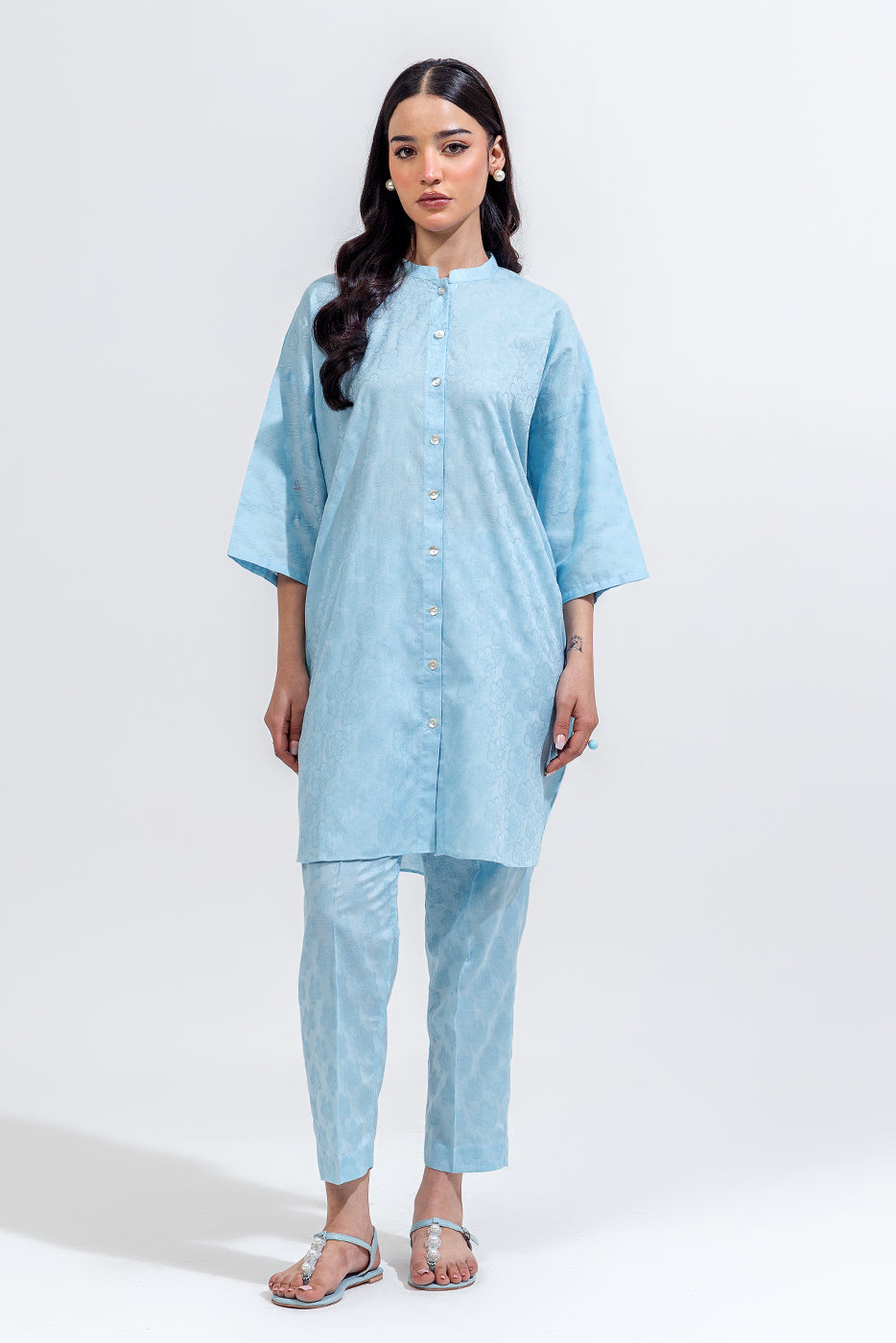 2 PIECE BASIC JACQUARD SUIT (PRET)