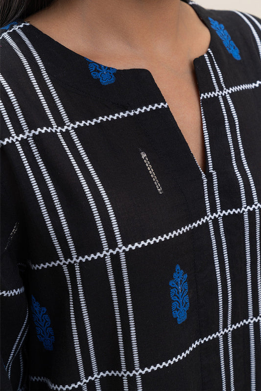 3 PIECE BASIC COMPOSED JACQUARD SUIT (PRET)