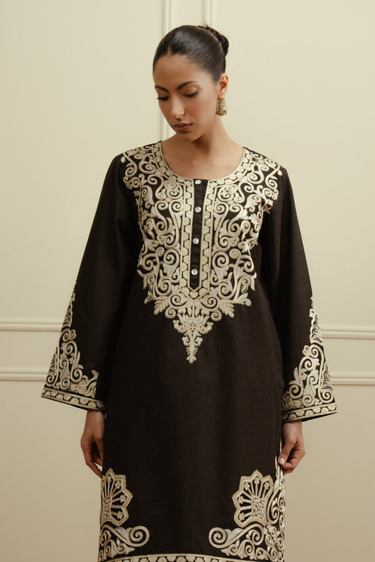 2 PIECE EMBROIDERED MISSOURI SUIT (PRET)