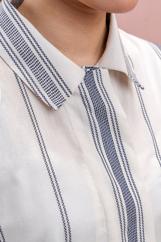 2 PIECE EMBROIDERED DOBBY SUIT (PRET)