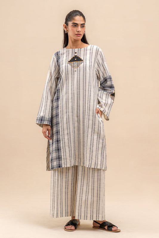 2 PIECE BASIC DOBBY SUIT (PRET)