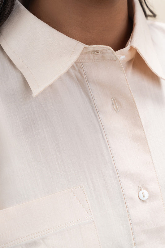 BUTTON-DOWN DROP SHOULDER SHIRT