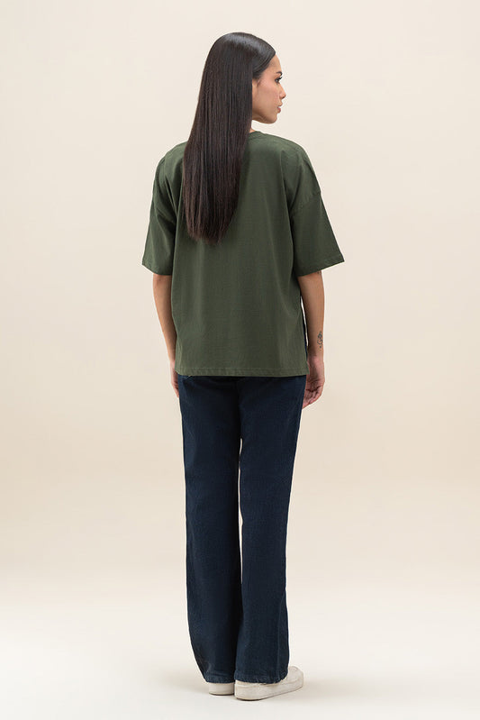 LOOSE SIDE SLIT T-SHIRT