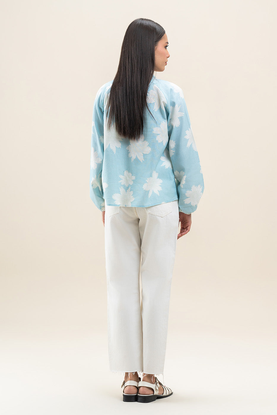 PRINTED FLORAL BLOUSE