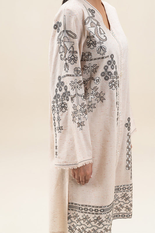 2 PIECE EMBROIDERED MULTI NEPS SUIT (PRET)