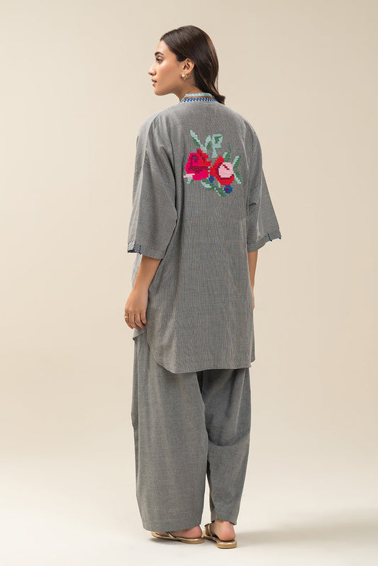 2 PIECE EMBROIDERED Dobby SUIT (PRET)