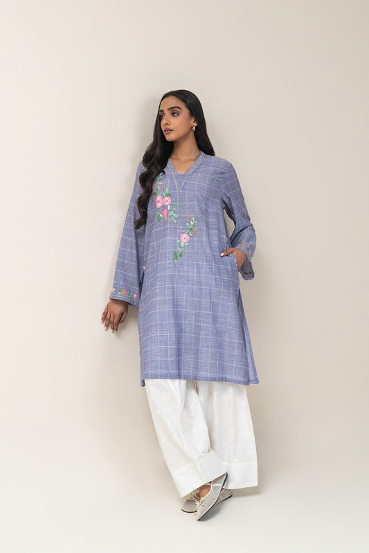 EMBROIDERED YARN DYED SHIRT (PRET)