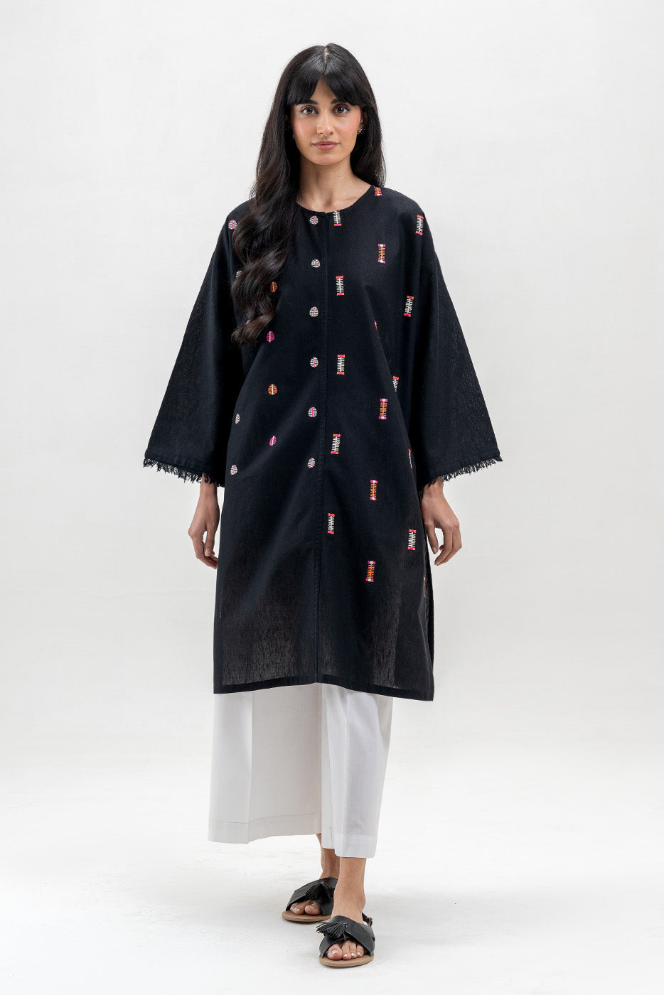 EMBROIDERED KARANDI SHIRT (PRET)