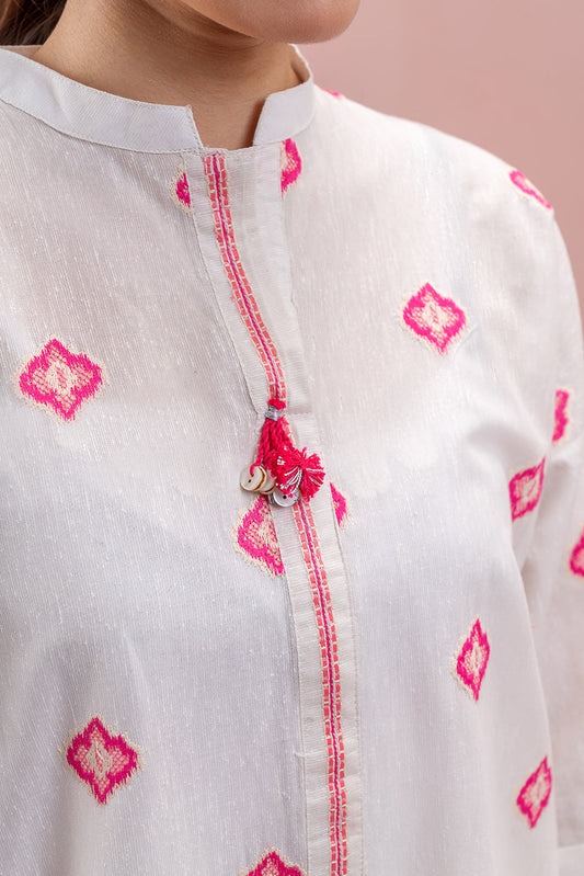 EMBROIDERED KARANDI SHIRT (PRET)