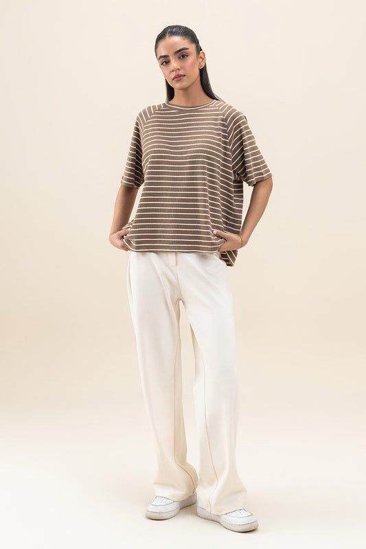 STRIPRED RAGLAN T-SHIRT