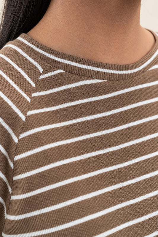 STRIPRED RAGLAN T-SHIRT