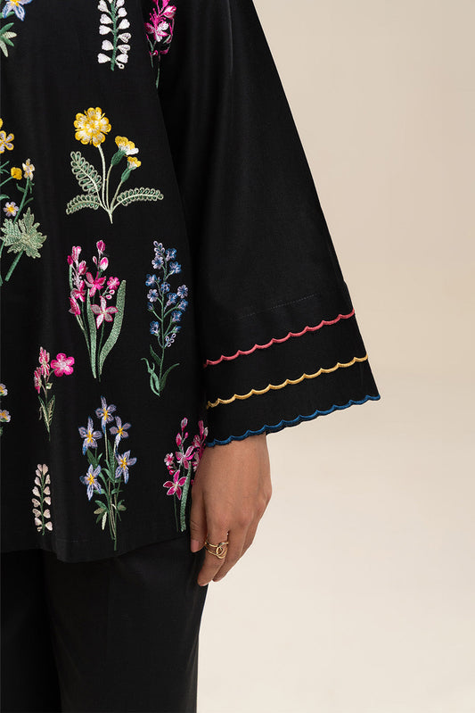 EMBROIDERED CAMBRIC TOP (PRET)