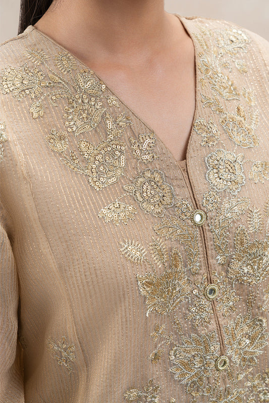 3 PIECE EMBROIDERED ORGANZA BADLA SUIT (LUXURY-PRET)