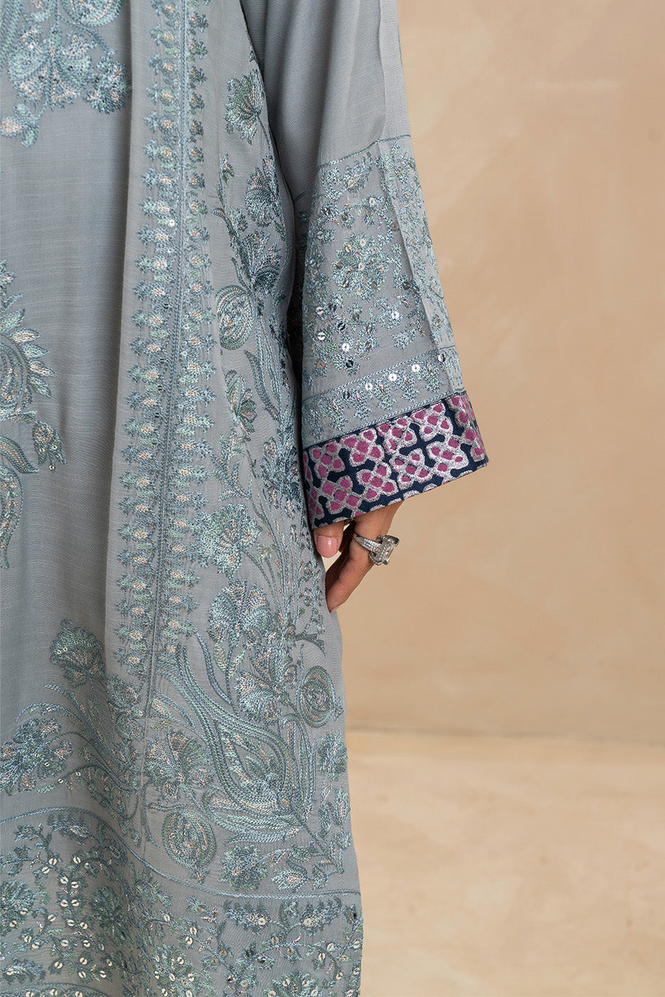 3 PIECE LUXURY RAW SILK SUIT (LUXURY-PRET)