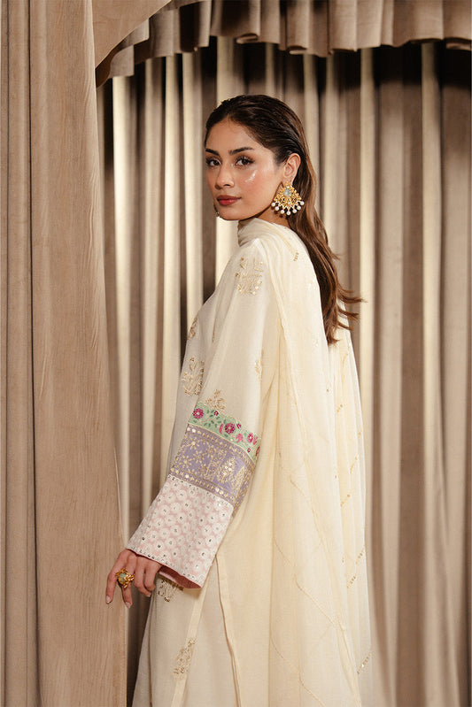 3 PIECE EMBROIDERED COTTON SUIT (LUXURY-PRET)