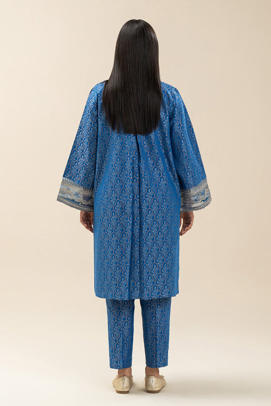 2 PIECE EMBROIDERED JACQUARD SUIT (PRET)