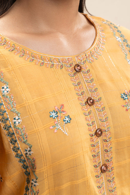 2 PIECE EMBROIDERED DORIA SUIT (PRET)