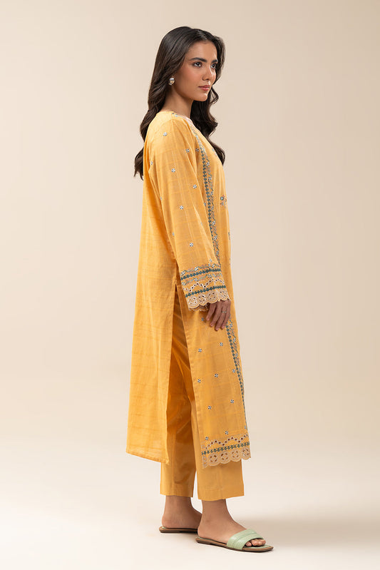 2 PIECE EMBROIDERED DORIA SUIT (PRET)