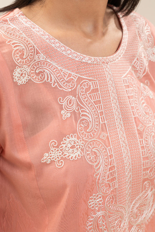 EMBROIDERED BROCHIA SHIRT (PRET)