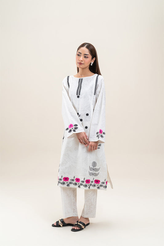 2 PIECE EMBROIDERED LAWN SUIT (PRET)