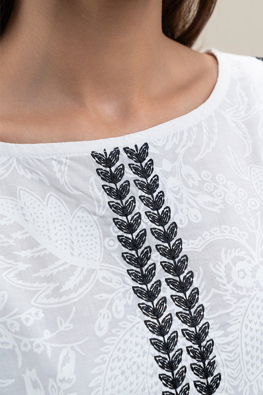2 PIECE EMBROIDERED LAWN SUIT (PRET)