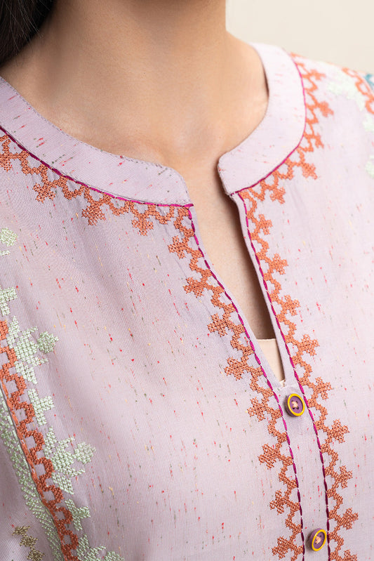 2 PIECE EMBROIDERED MULTI NEPS SUIT (PRET)