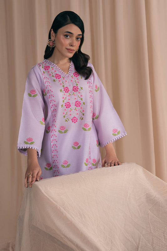 2 EMBROIDERED SPACE DYED SUIT (PRET)