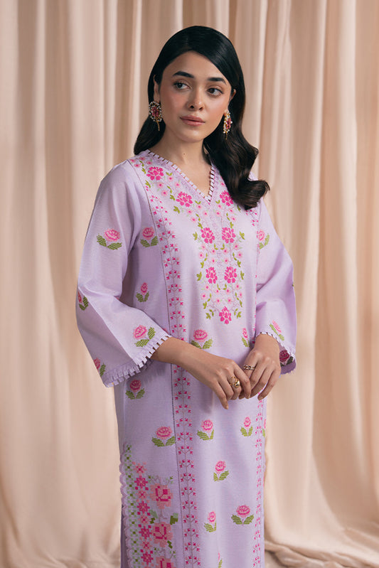 2 EMBROIDERED SPACE DYED SUIT (PRET)