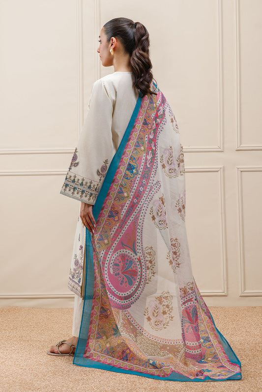 3 PIECE EMBROIDERED MISSOURI SUIT (PRET)