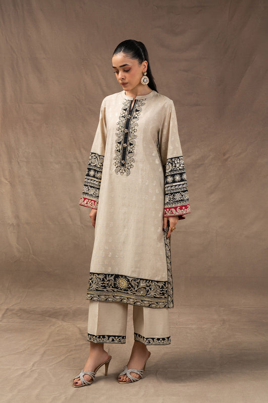 2 PIECE EMBROIDERED FANCY BADLA SUIT (LUXURY PRET)