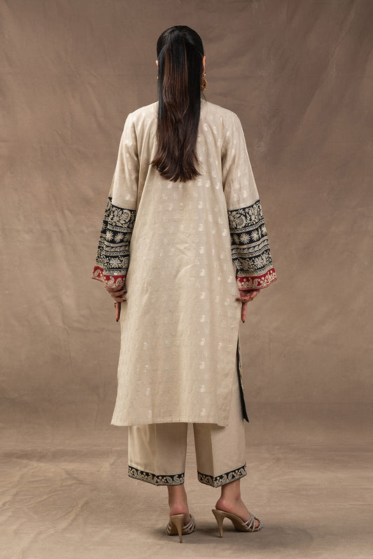 2 PIECE EMBROIDERED FANCY BADLA SUIT (LUXURY PRET)
