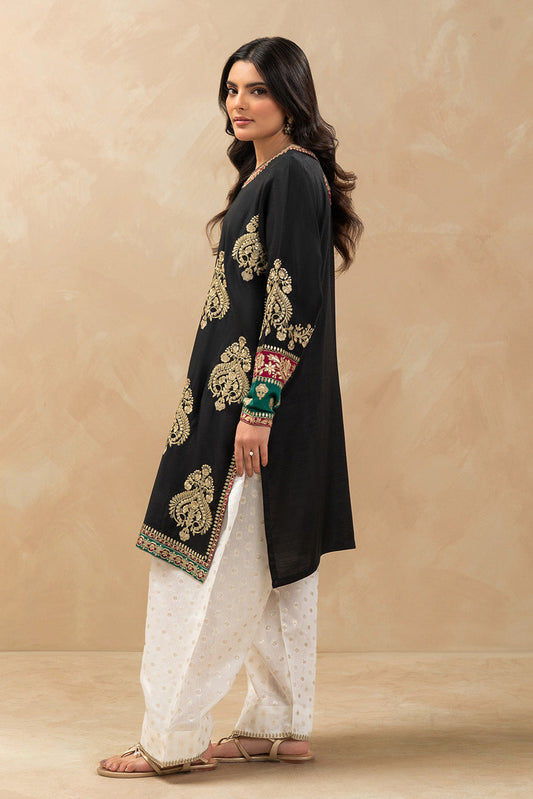 2 PIECE EMBROIDERED RAW SILK SUIT (LUXURY PRET)