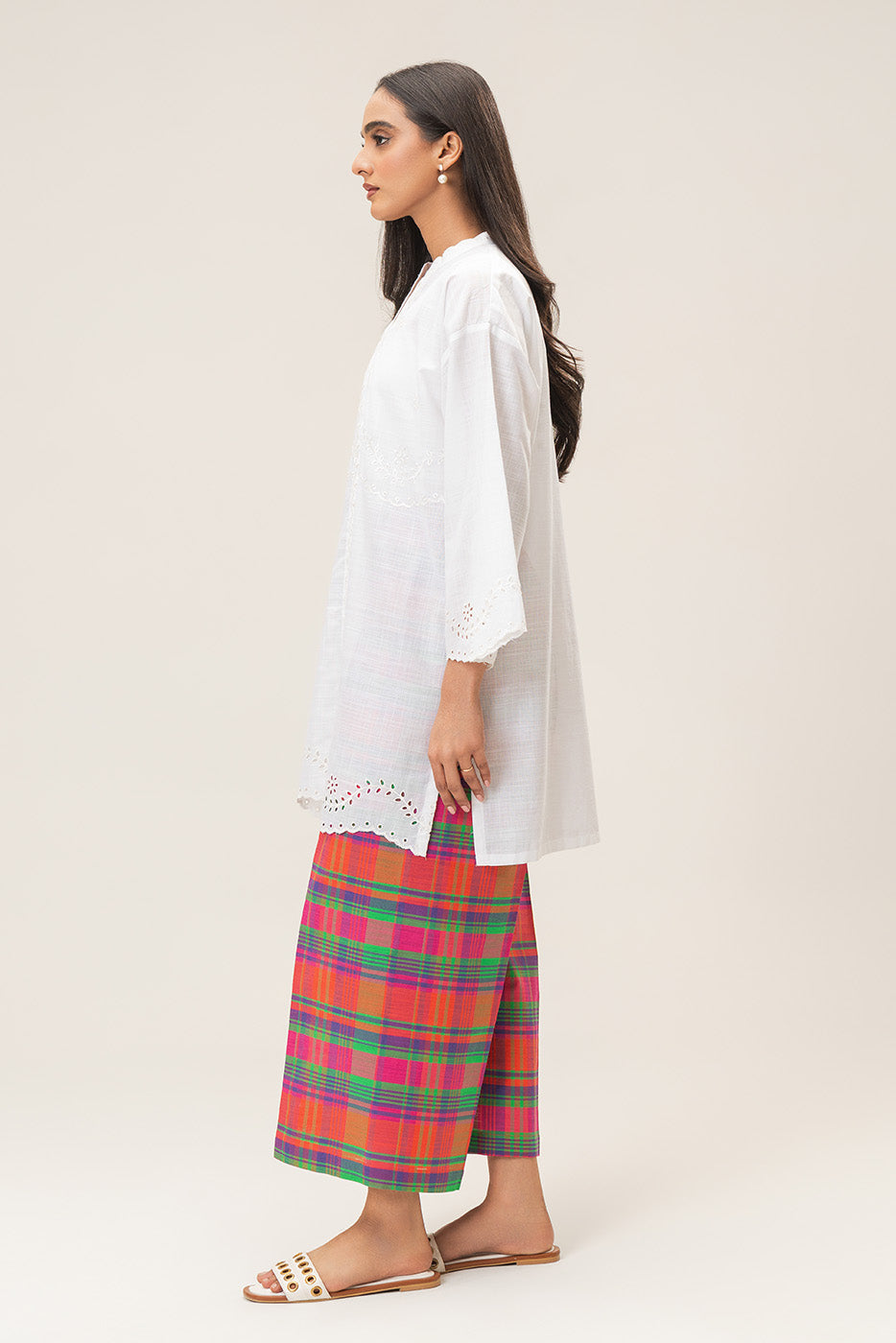 2 PIECE EMBROIDERED TWO WAY SLUB SUIT (PRET)
