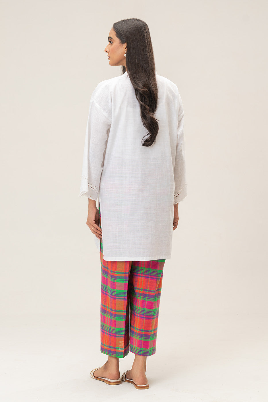 2 PIECE EMBROIDERED TWO WAY SLUB SUIT (PRET)