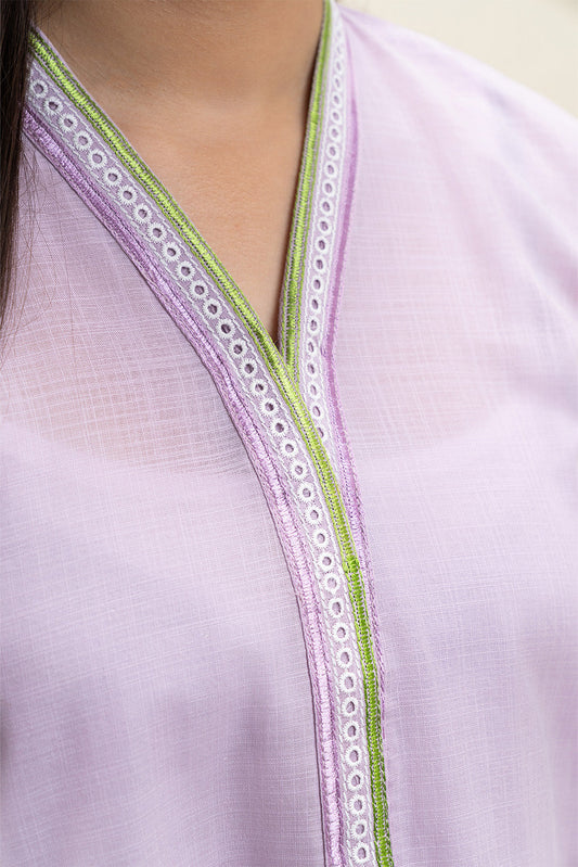 2 PIECE EMBROIDERED TWO WAY SLUB SUIT (PRET)