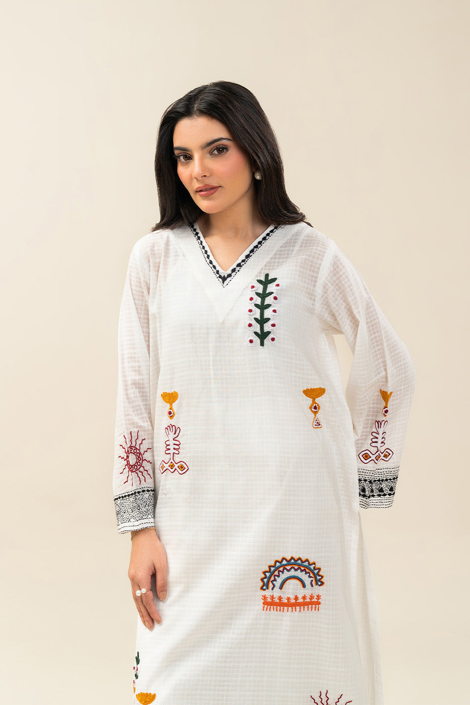 EMBROIDERED LAWN SHIRT (PRET)