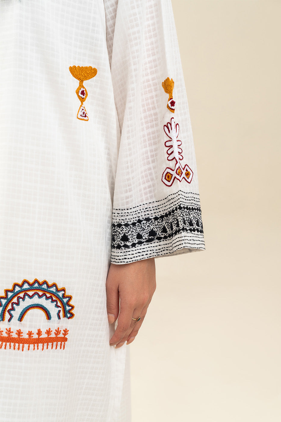 EMBROIDERED LAWN SHIRT (PRET)