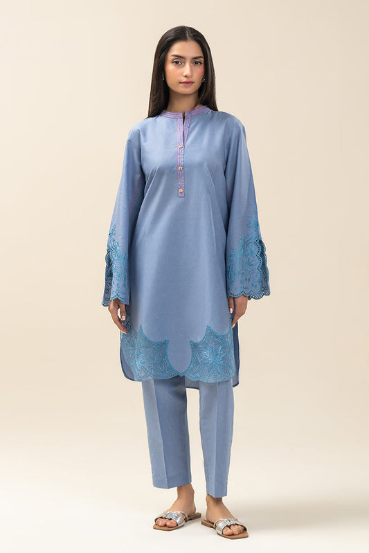 2 PIECE EMBROIDERED NEON NEPS SUIT (PRET)