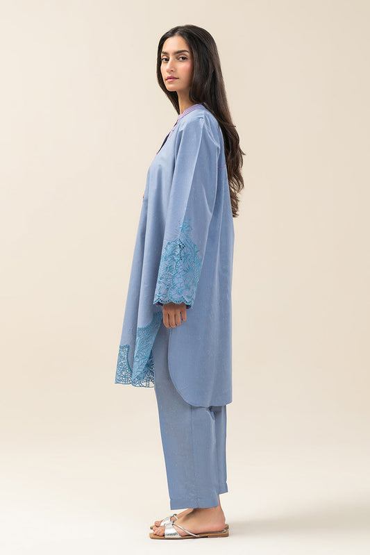 2 PIECE EMBROIDERED NEON NEPS SUIT (PRET)