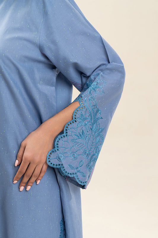 2 PIECE EMBROIDERED NEON NEPS SUIT (PRET)