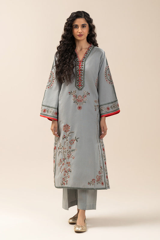 2 PIECE EMBROIDERED NEON NEPS SUIT (PRET)