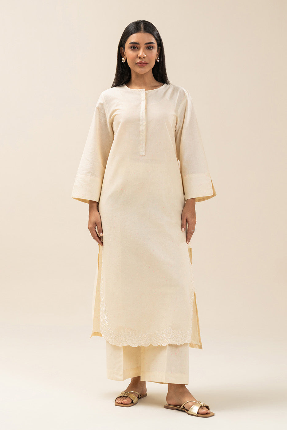 2 PIECE EMBROIDERED NEON NEPS SUIT (PRET)