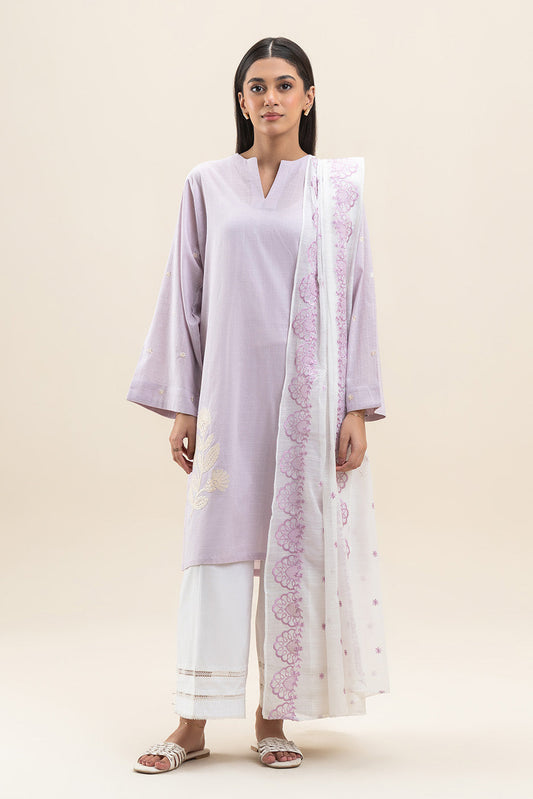2 PIECE EMBROIDERED DORIA SUIT (PRET)