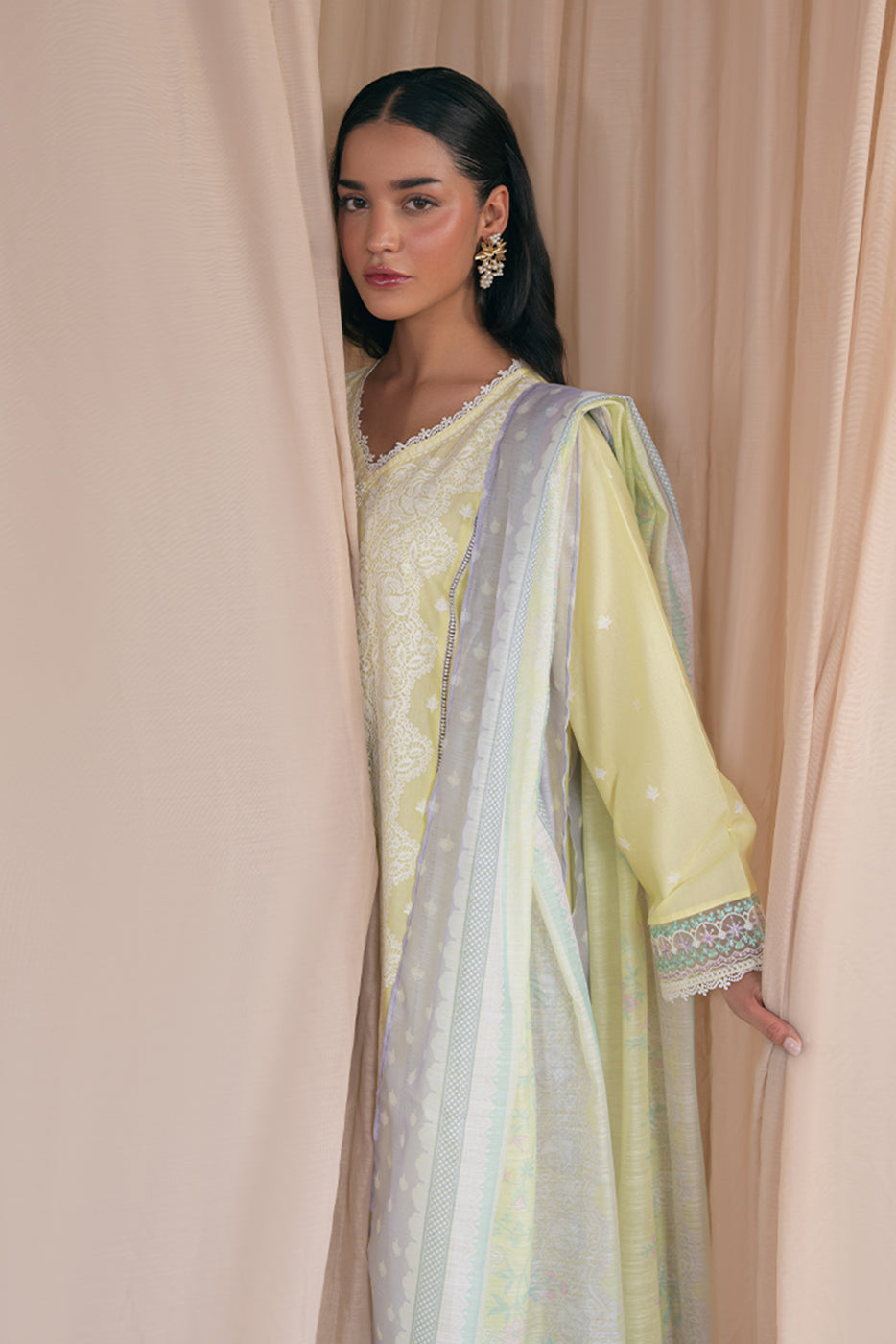 3 EMBROIDERED LAWN SUIT (PRET)