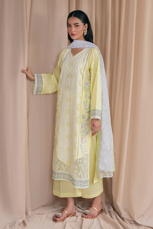 3 EMBROIDERED LAWN SUIT (PRET)