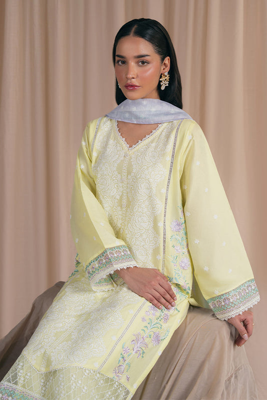 3 EMBROIDERED LAWN SUIT (PRET)